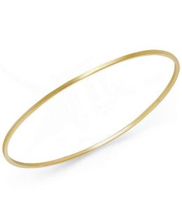 14k Gold Tube Slip On Bangle Bracelet   Bracelets   Jewelry & Watches