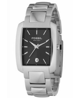 Fossil Watch, Mens Diamond Accent Stainless Steel Bracelet FS4156   Watches   Jewelry & Watches