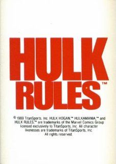 1990 Classic WWF Wrestling Card #145  Hulk Rules Logo  Sports Related Trading Cards  Sports & Outdoors