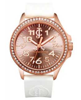 Juicy Couture Watch, Womens Jetsetter White Silicone Jelly Strap 38mm 1900963   Watches   Jewelry & Watches
