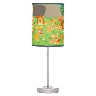 Cute Cartoon Lion Pride Table Lamp