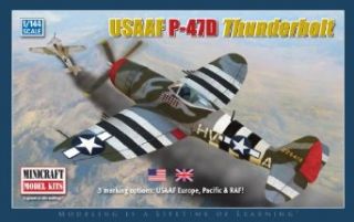 Minicraft Models P 47D USAAF Europe, Pacific, and RAF 1/144 Scale Toys & Games