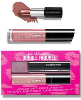 Bare Escentuals bareMinerals Double Trouble Marvelous Moxie and Lipstick Duo   Makeup   Beauty