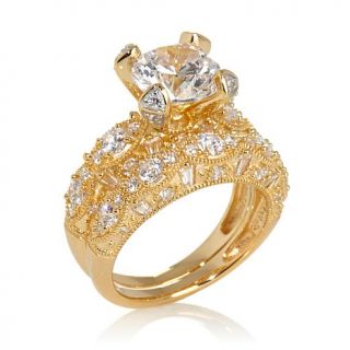 Victoria Wieck 4.15ct Absolute™ Vintage Inspired 2 piece Ring Set