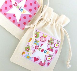 girl's super star party bags by tillie mint