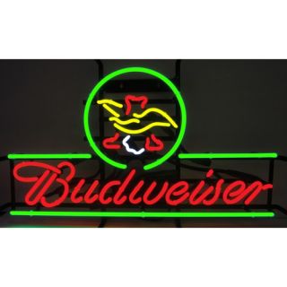 Budweiser Eagle neon sign Great for billiard halls game rooms as well