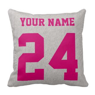 #1 Hockey Grandma Name & Number Pillow