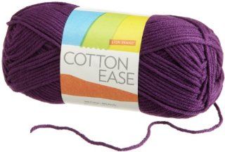 Lion Brand Yarn 830 145 Cotton Ease Yarn, Plum