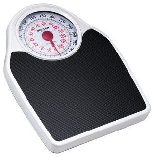 Salter 145 Fitness Mechanical Bathroom Scale, Black and White Health & Personal Care