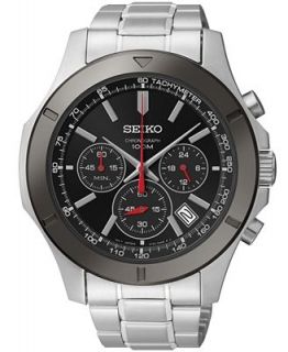 Seiko Watch, Mens Chronograph Stainless Steel Bracelet 44mm SSB111   Watches   Jewelry & Watches