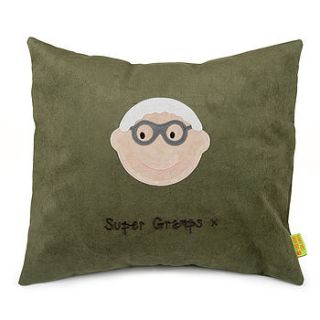 personalised grandfather cushion by funky feet fashions