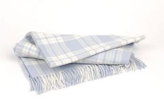 check lambswool baby blanket by the atlantic blanket company