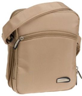 Travelon 3 Compartment Expandable Shoulder Bag, Camel, One Size Clothing