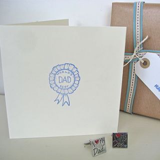 'world's best dad' handmade card by chapel cards