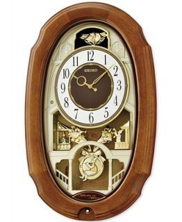 Seiko Brown Wooden Melodies in Motion Wall Clock QXM479BRH   Watches   Jewelry & Watches