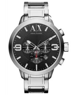 AX Armani Exchange Watch, Mens Chronograph Stainless Steel Bracelet 49mm AX1278   Watches   Jewelry & Watches