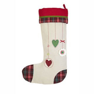 personalised bauble christmas stocking by retreat home