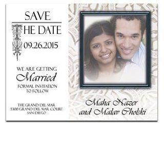 140 Save the Date Cards   India Rangoli Eternal II  Greeting Cards 