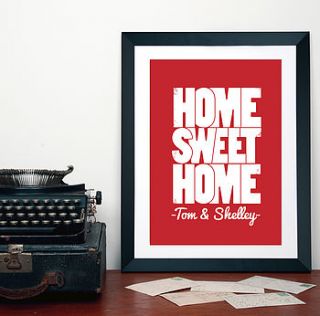 personalised new home print by hannah lloyd