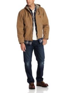 Carhartt Men's Sandstone Duck Sierra Jacket J141 Clothing