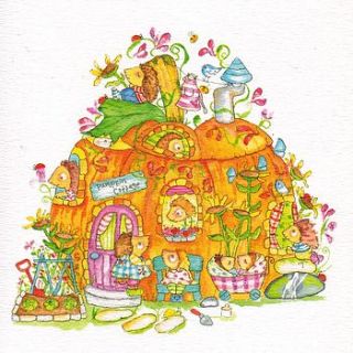 hedgehog pumpkin blank birthday card by pippins gifts and home accessories