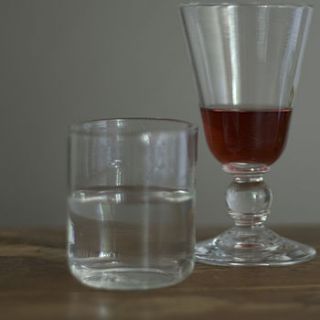 hand blown glass tumbler by roost living