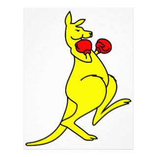 Boxing Kangaroo Letterhead Design