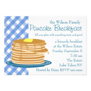 Pancake Breakfast Custom Announcements
