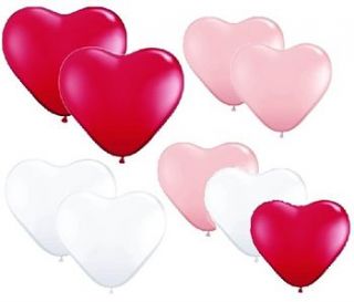 pack of 10 heart shaped balloons by sleepyheads