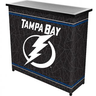 NHL Officially Licensed 2 Shelf Portable Bar with Case   Tampa Bay Lightning