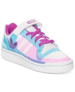 adidas Girls Forum Lo Casual Sneakers from Finish Line   Kids Finish Line Athletic Shoes