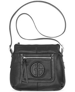 Giani Bernini Handbag, Collection Embossed Leather Crossbody   Handbags & Accessories