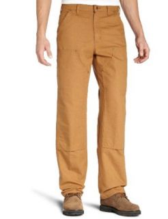 Carhartt Men's Double Front Washed Duck Work Dungaree Pant B136 Clothing