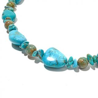 Jay King Anhui Turquoise Nugget Sterling Silver 19 1/4" Necklace