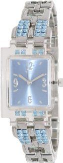 Swatch Women's Originals SUBK138G Silver Stainless Steel Swiss Quartz Watch with Blue Dial Swatch Watches