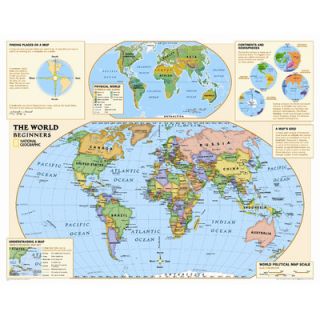 National Geographic Maps Kids Beginners World Wall Map (Grades K 3)