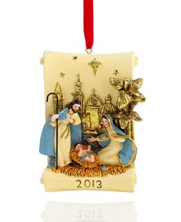 Holiday Lane 2013 Nativity Scroll Ornament   Holiday Lane