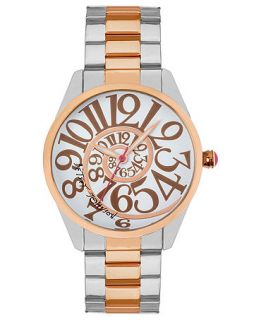 Betsey Johnson Watch, Womens Two Tone Stainless Steel Bracelet 39mm BJ00040 17   Watches   Jewelry & Watches