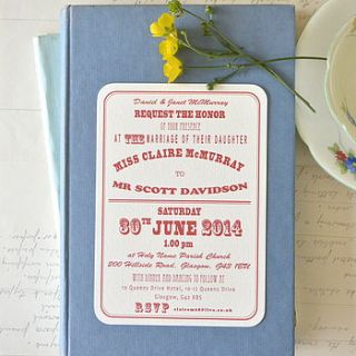 vintage style wedding stationery by paper and inc