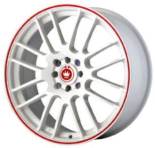 Konig Twilite White with Red Stripe Wheel (16x7"/4x100mm) Automotive