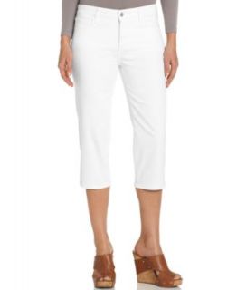 NYDJ Lyris Cropped Capri Jeans, Optical White Wash   Jeans   Women