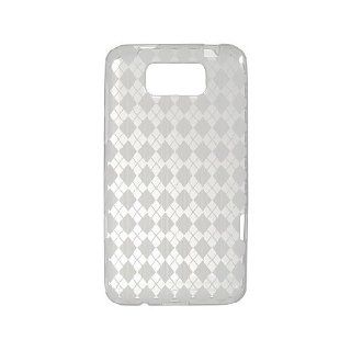 Transparent Clear Argyle Diamond Flex Cover Case for HTC Titan X310e Cell Phones & Accessories