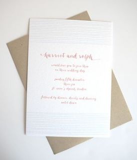 underwater love personalised wedding invitation by lola's paperie