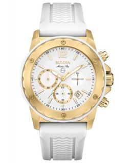Citizen Womens Chronograph Drive from Citizen Eco Drive White Leather Strap Watch 46mm AT2232 08A   Watches   Jewelry & Watches