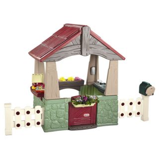 Home and garden playhouse Can build the fence and hang the flower box