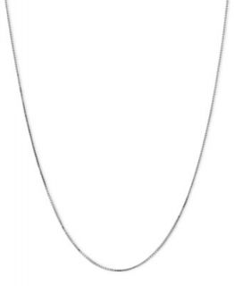 14k White Gold Necklace, 16 20 Box Chain   Necklaces   Jewelry & Watches