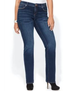 INC International Concepts Plus Size Jeans, Bootcut, Black Wash   Plus Sizes