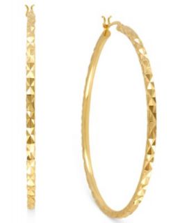 Giani Bernini 24 Gold over Sterling Silver Earrings, Medium Hoop Earrings   Earrings   Jewelry & Watches