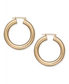 Signature Gold� Diamond Accent Hoop Earrings in 14k Gold   Earrings   Jewelry & Watches