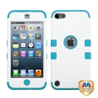 BasAcc White/ Teal TUFF Hybrid Case for Apple iPod Touch Generation 5 BasAcc Cases